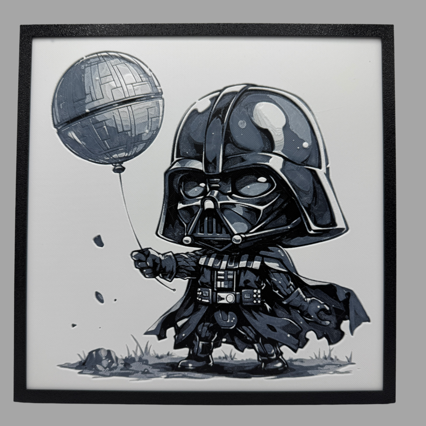 Darth Vader with a Death Star Balloon -Chibi Edition
