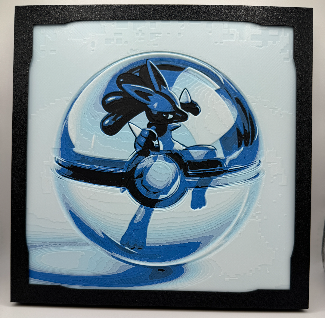 Lucario - Pokeball Hueforge