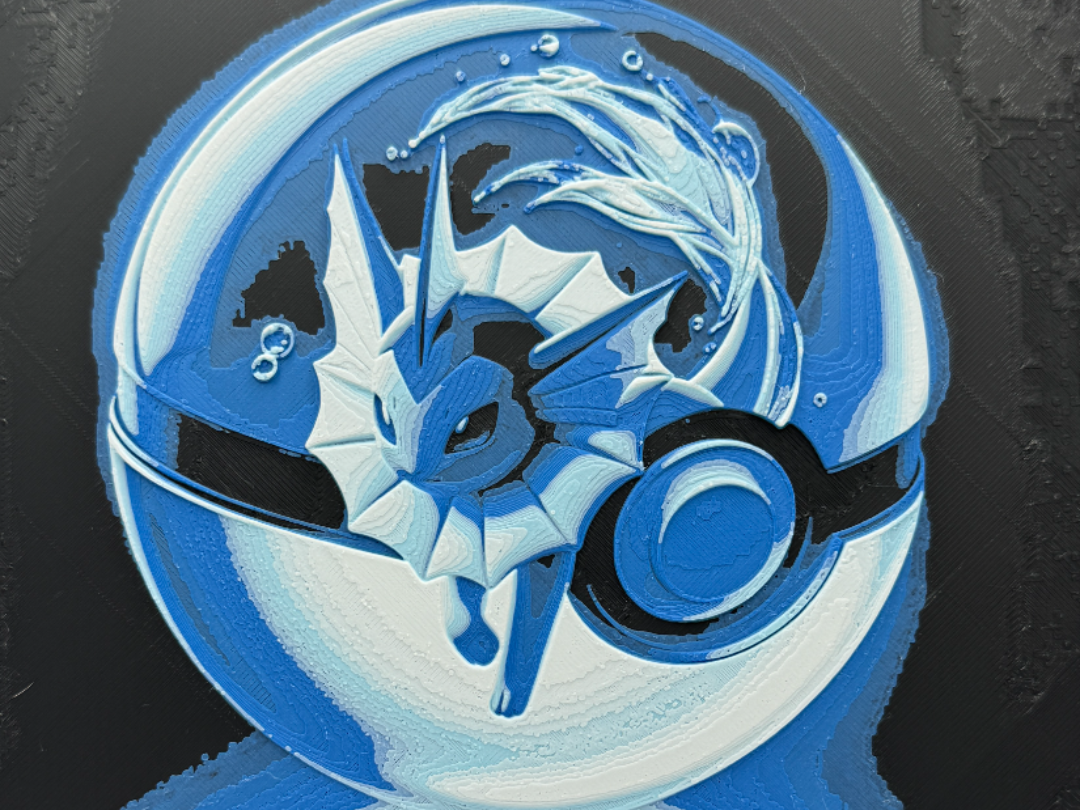 Vaporeon - Pokeball Hueforge